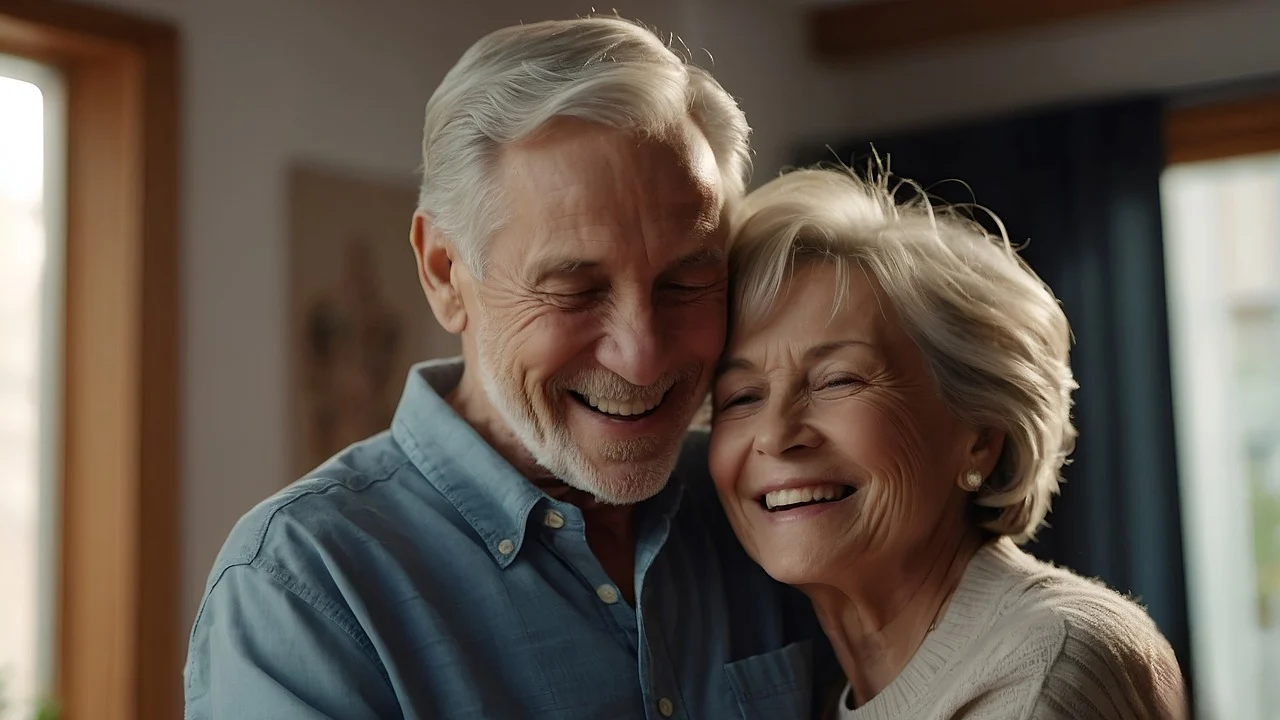 Två glada pensionärer
